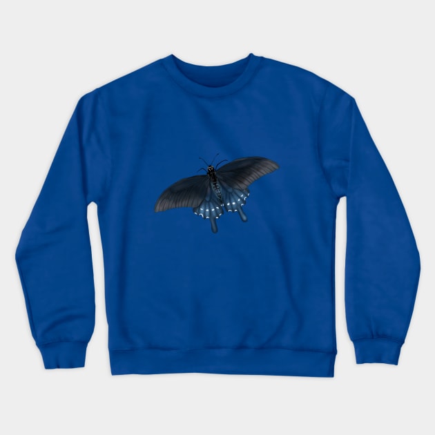 blue pipevine swallowtail butterfly Crewneck Sweatshirt by ElementalEmbers